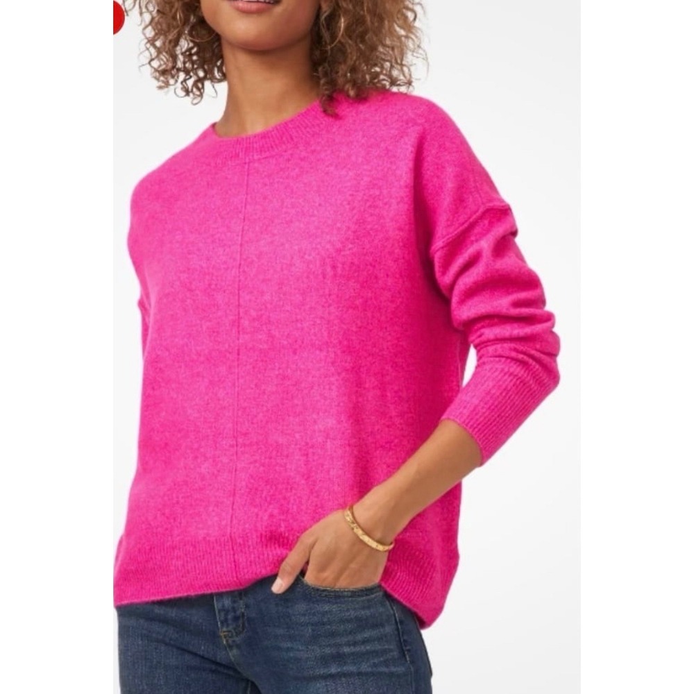 Vince Camuto Hot Pink Crewneck Sweater
